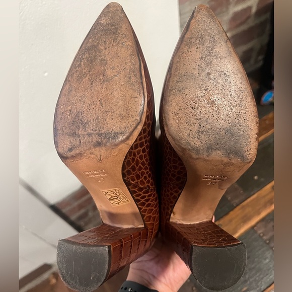 PARIS TEXAS Knee-High Croc-Embossed Leather Boots 37 - Picture 9 of 9